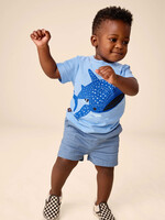 Tea Collection SALE. Baby Twill Sport Shorts Coronet Blue