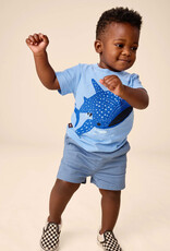 Tea Collection Baby Twill Sport Shorts Coronet Blue