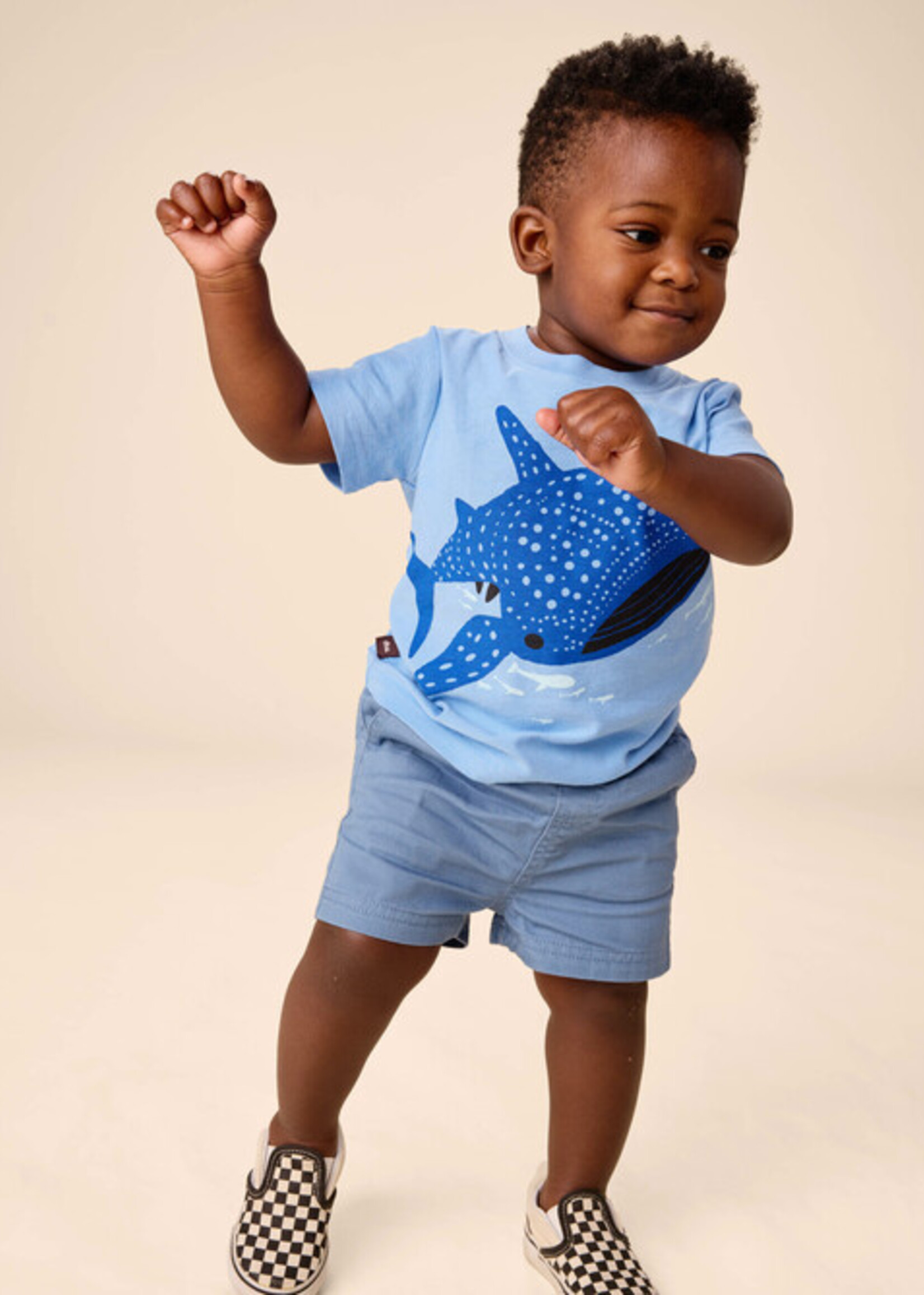 Tea Collection Baby Twill Sport Shorts Coronet Blue