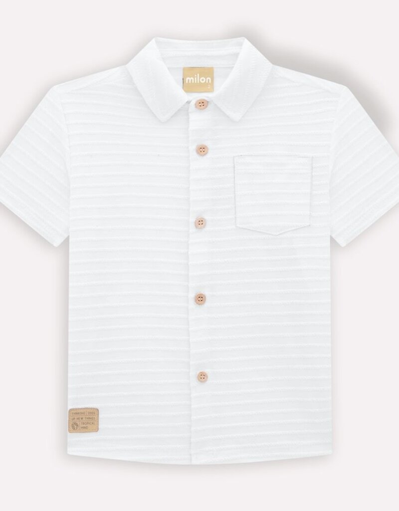 Milon White Shirt w/Moss Green Shorts