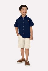 Milon S/S Navy Shirt w/Cream Short Set