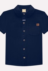 Milon S/S Navy Shirt w/Cream Short Set