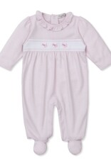 Kissy Kissy Classic Treasure Hand Emb Dog Applique Footie Pk Stripe