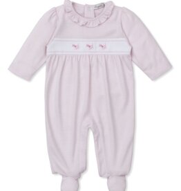 Kissy Kissy Classic Treasure Hand Emb Dog Applique Footie Pk Stripe