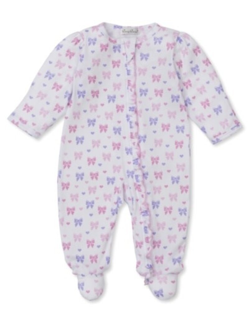 Kissy Kissy Billowy Bows Footie w/Zip