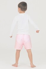 RuffleButts Long Sleeve Rash Guard White