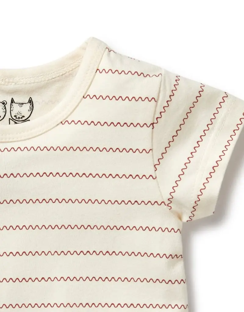 wilson + frenchy Squiggle Organic Tee