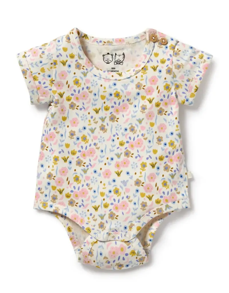 wilson + frenchy Ava Floral Organic Bodysuit
