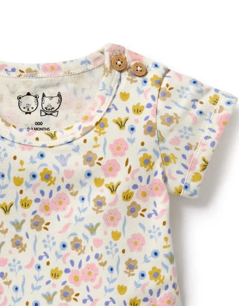 wilson + frenchy Ava Floral Organic Bodysuit