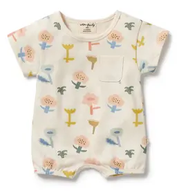 wilson + frenchy SALE Cookie Cut Organic Growsuit