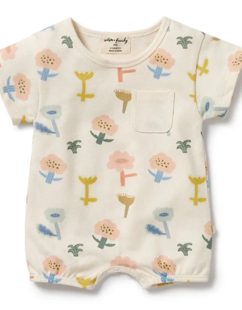 wilson + frenchy Cookie Cut Organic Growsuit