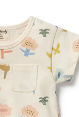 wilson + frenchy Cookie Cut Organic Growsuit