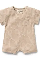 wilson + frenchy Pattern Play Organic Terry Growsuit