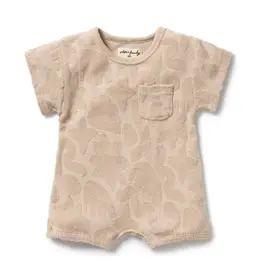 wilson + frenchy SALE Pattern Play Organic Terry Growsuit