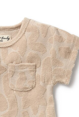 wilson + frenchy Pattern Play Organic Terry Growsuit
