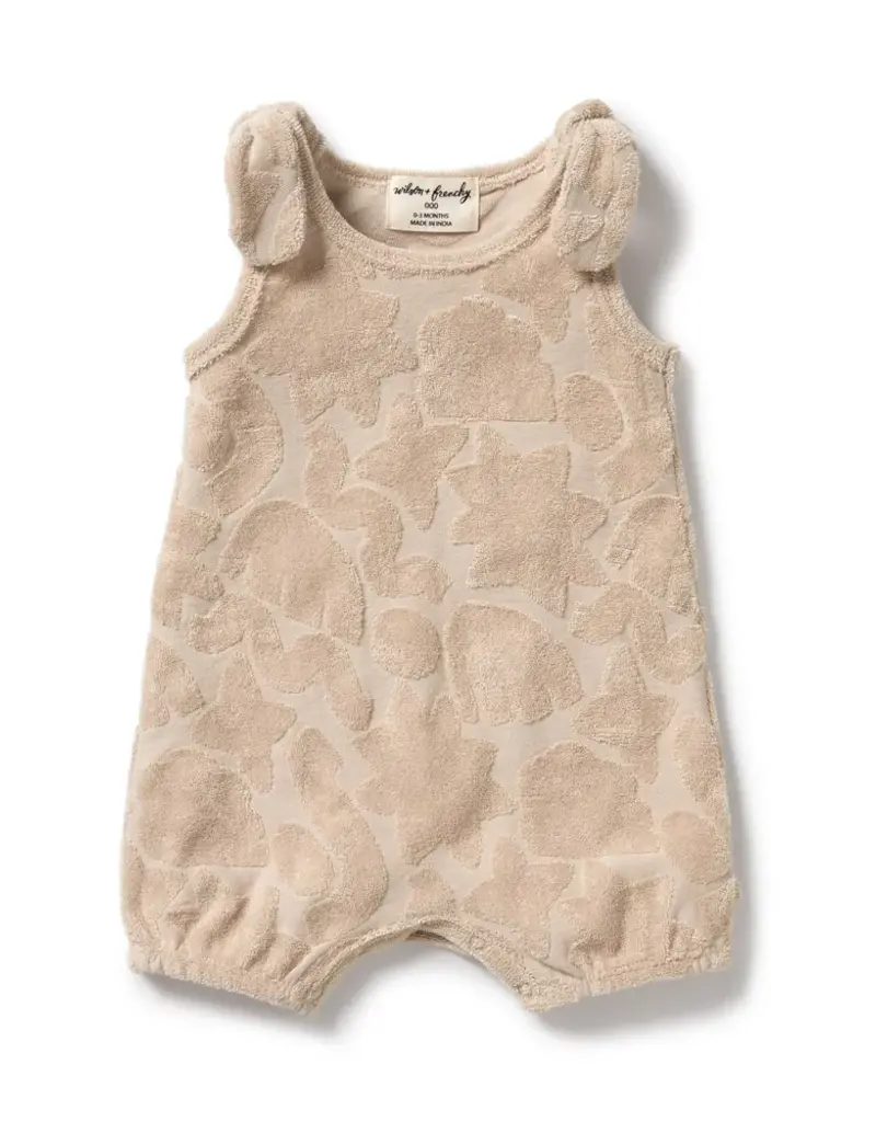 wilson + frenchy Pattern Play Organic Terry Playsuit Infant