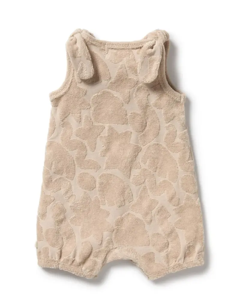 wilson + frenchy Pattern Play Organic Terry Playsuit Infant