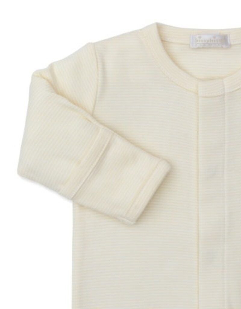 Kissy Kissy Footie w/Hand Emb w/Baby Duckling Yellow Stripe