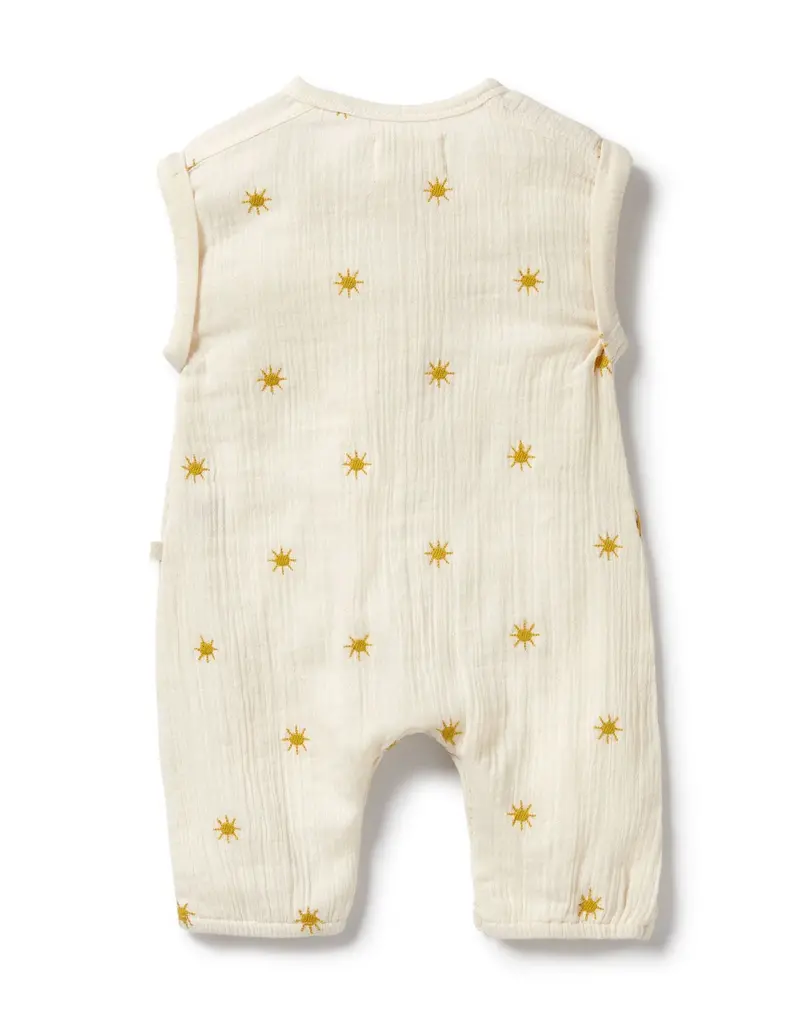 wilson + frenchy Sunshine Organic Crinkle Growsuit