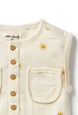 wilson + frenchy Sunshine Organic Crinkle Growsuit