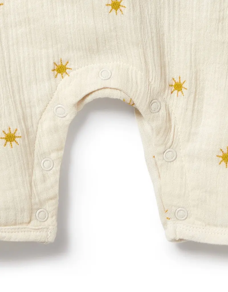 wilson + frenchy Sunshine Organic Crinkle Growsuit