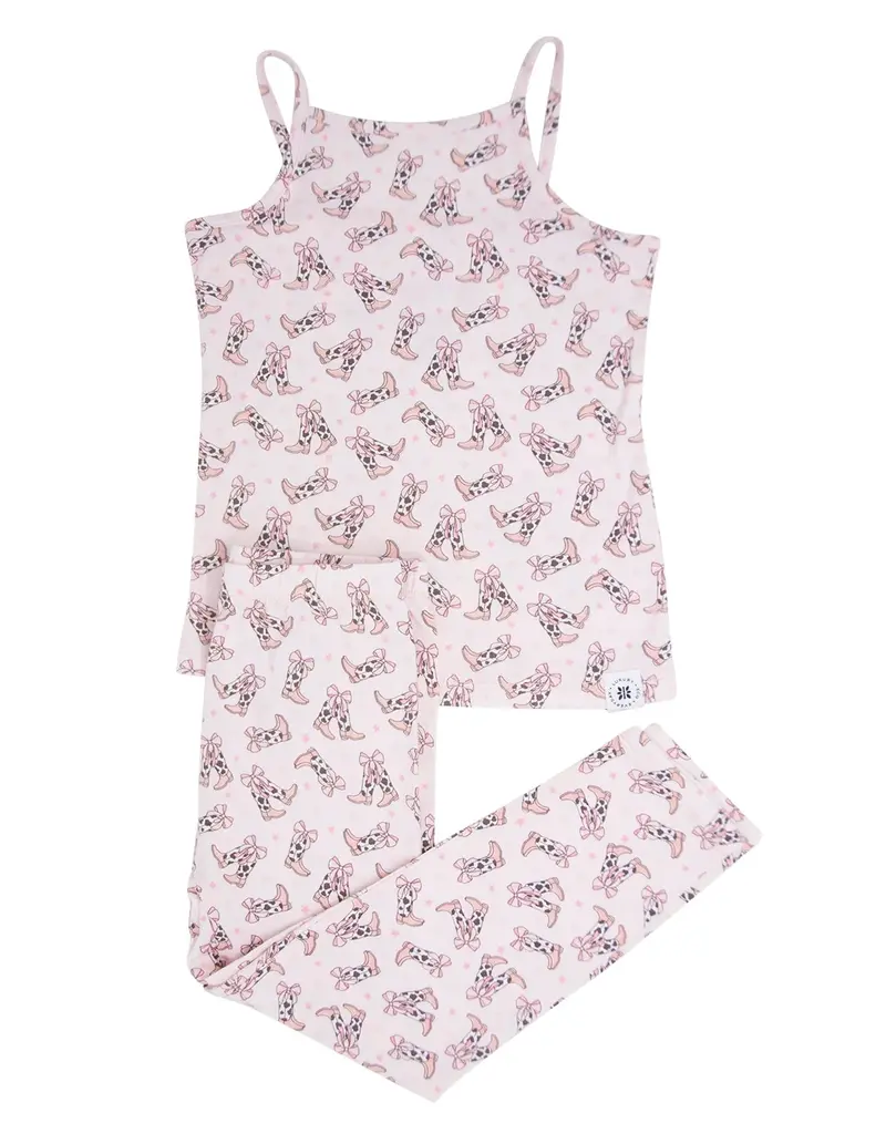 Sweet Bamboo Tank Pajama Cowhide Boots