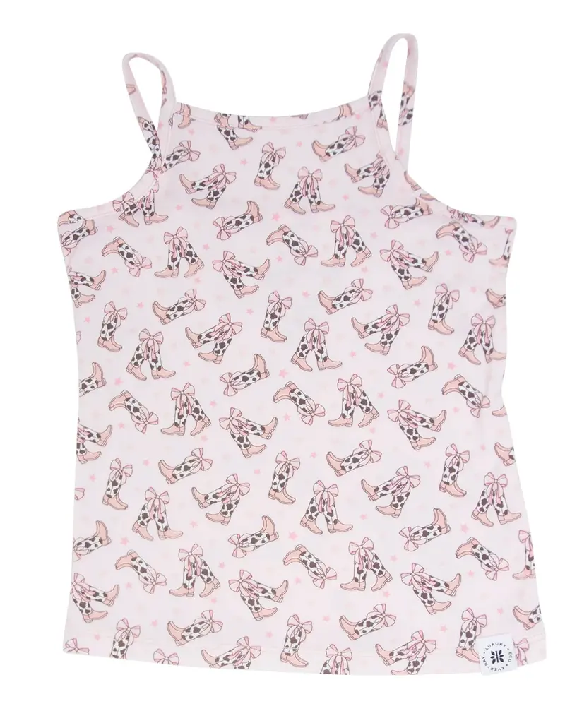 Sweet Bamboo Tank Pajama Cowhide Boots