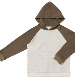 Me & Henry James Hooded Top Grey/Olive