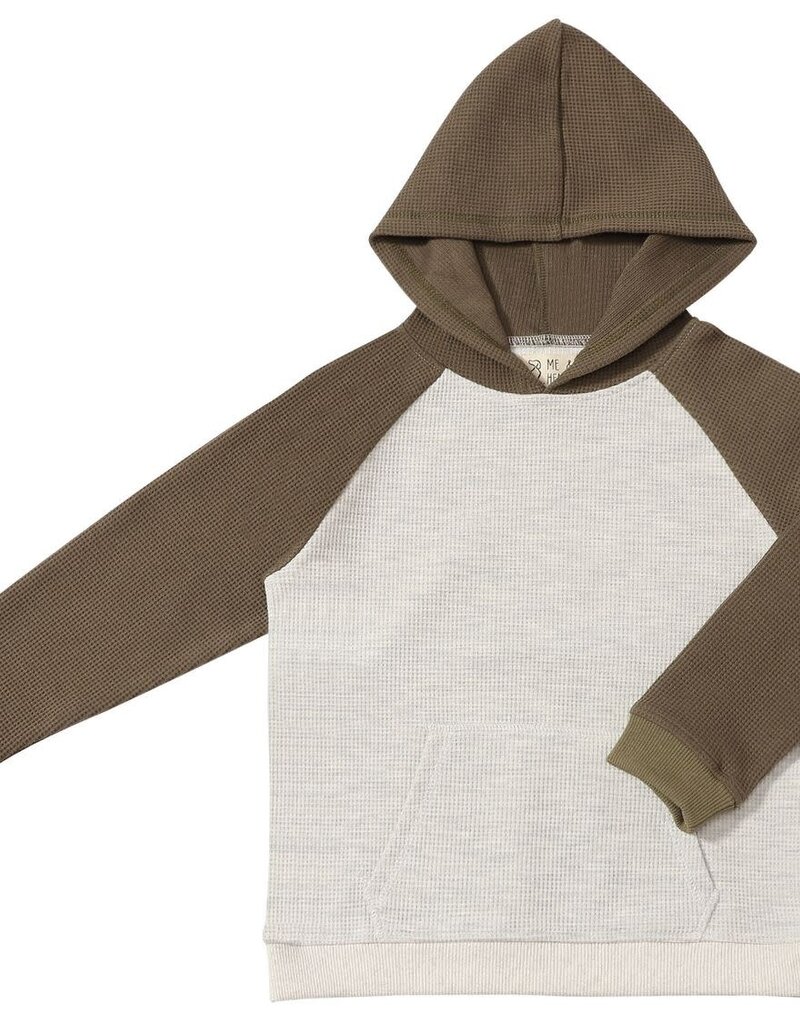 Me & Henry James Hooded Top Grey/Olive