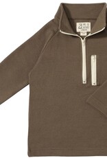 Me & Henry Picket Zip Up Top Olive Waffle