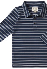 Me & Henry Spencer Navy/White Stripe Polo