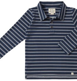 Me & Henry SALE Spencer Navy/White Stripe Polo