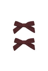 Rylee + Cru Inc. BOWS, SET OF 2 || BURGUNDY BURGUNDY