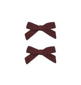 Rylee + Cru Inc. BOWS, SET OF 2 || BURGUNDY BURGUNDY