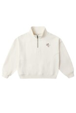 Rylee + Cru Inc. HALF ZIP SWEATSHIRT || NATURAL