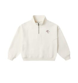 Rylee + Cru Inc. HALF ZIP SWEATSHIRT || NATURAL