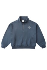Rylee + Cru Inc. HALF ZIP SWEATSHIRT || NAVY