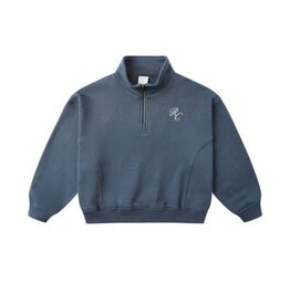 Rylee + Cru Inc. HALF ZIP SWEATSHIRT || NAVY