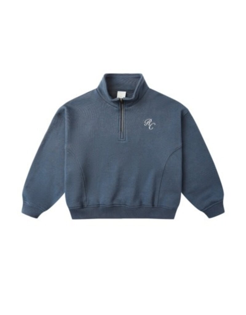 Rylee + Cru Inc. HALF ZIP SWEATSHIRT || NAVY