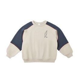 Rylee + Cru Inc. PANELED SWEATSHIRT || STONE