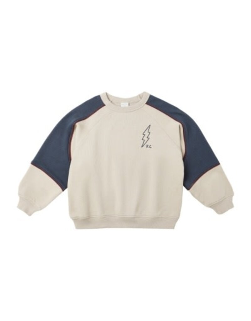 Rylee + Cru Inc. PANELED SWEATSHIRT || STONE