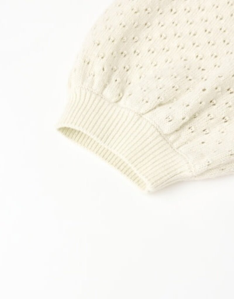 Rylee + Cru Inc. POINTELLE COLLARED TOP || NATURAL