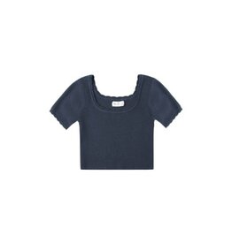 Rylee + Cru Inc. SCALLOP TEE || NAVY