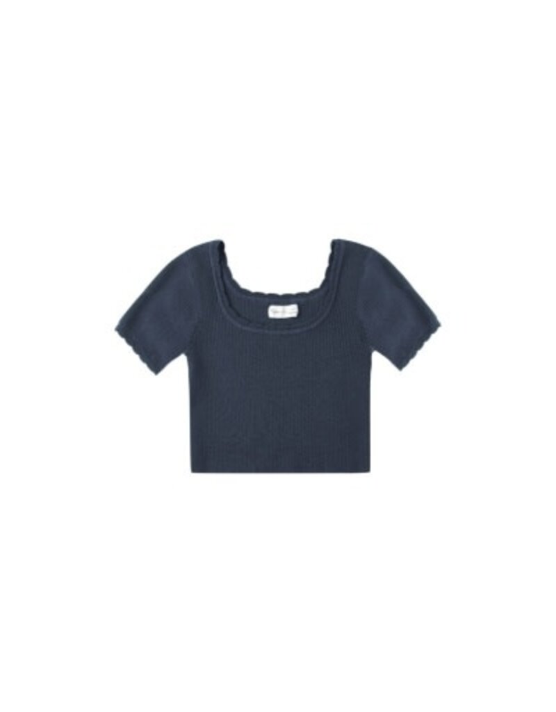 Rylee + Cru Inc. SCALLOP TEE || NAVY