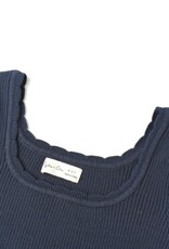 Rylee + Cru Inc. SCALLOP TEE || NAVY