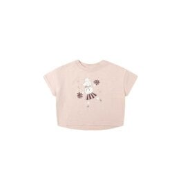 Rylee + Cru Inc. SALE BOXY TEE || POODLE BLUSH