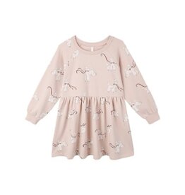 Rylee + Cru Inc. RAGLAN DRESS || POODLES BLUSH