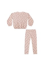 Rylee + Cru Inc. SPONGEY KNIT SET || POLKA DOT BLUSH