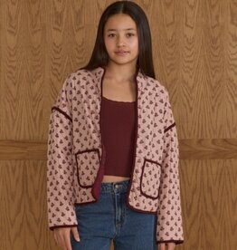 Rylee + Cru Inc. QUILTED JACKET BLUSH FLEUR