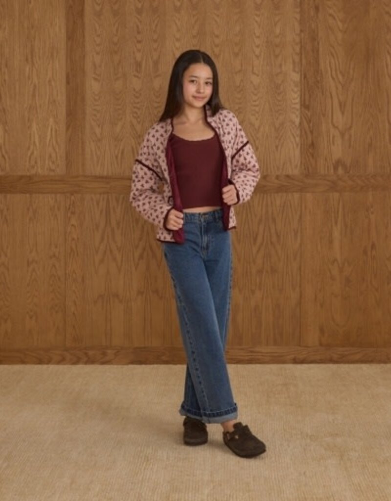 Rylee + Cru Inc. QUILTED JACKET BLUSH FLEUR